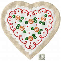 Hearts Embroidery Design 6
